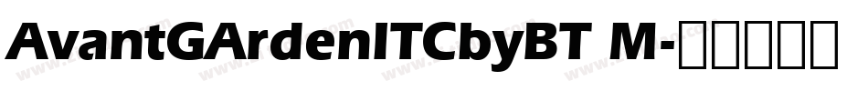 AvantGArdenITCbyBT M字体转换